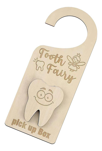 Wood Tooth Fairy Pick Up Box Encourage Gift Room Decor For