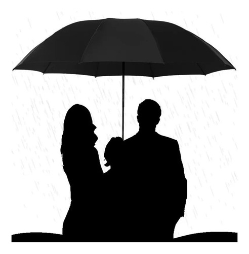 Guarda Chuva Grande Reforçado C/ Proteção Solar Uv Pto/color Cor Pto/colors