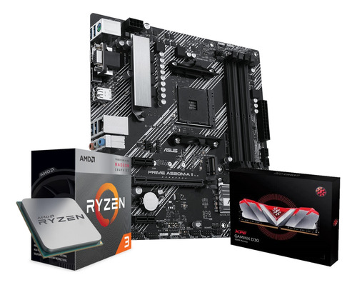 Kit De Actualización Asus Ryzen 3 3200g A520m 8gb Ram Rgb