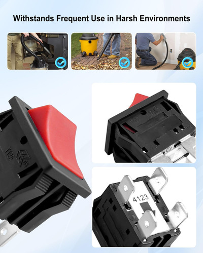 Interruptor De Encendido Y Apagado Para Shop-vac Qsp Pro Mod