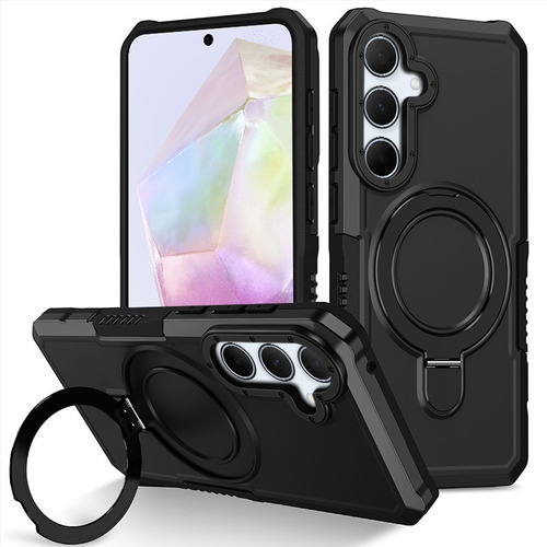 For Samsung Galaxy A35 5g Rotate Ring Stand Hard Armor Case