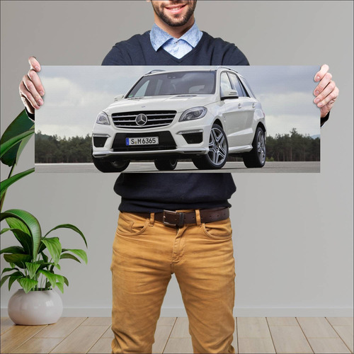 Cuadro 30x80cm Auto 2012 Mercedes Benz Ml 63 Amg 34