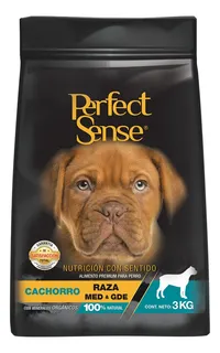 Croquetas Perro Raza Media Grande Cachorro Perfect Sense 3kg