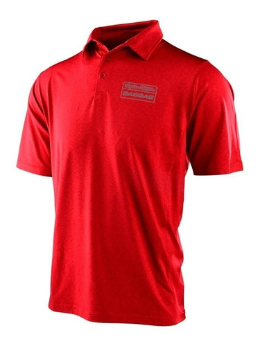 Playera Troy Lee Designs Gasgas Team Core Polo Shirt Red