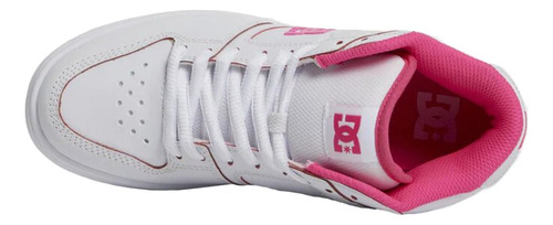 Dc Shoes Manteca 4 Hi Para Dama Color Blanco, Fiusha