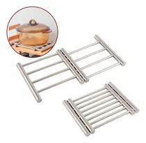 Comprar Posa Pavas Fuentes Ollas Acero Inoxidable Extensible Cocina Color Gris Rayado
