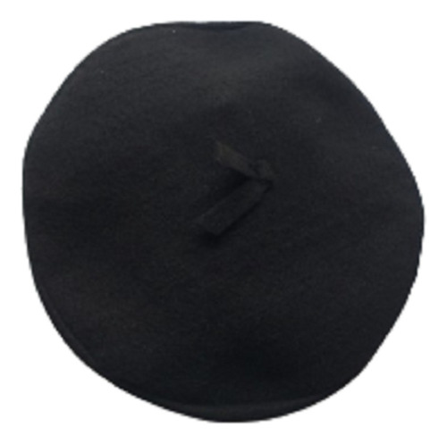 Oferta Boina Vasca Gorro  Chicos Negra 23 Cm Lana Algodón