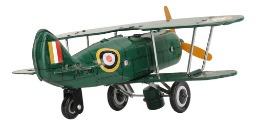 Figura De Avión Para Niños, Vintage, De Hojalata, Retro