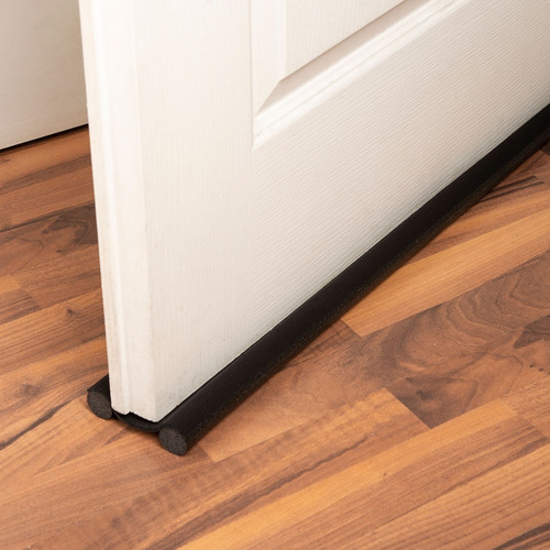 Imagen 7 de 10 de Zócalo Burlete Suprabond Doble Bajo Puerta 95cm - Negro
