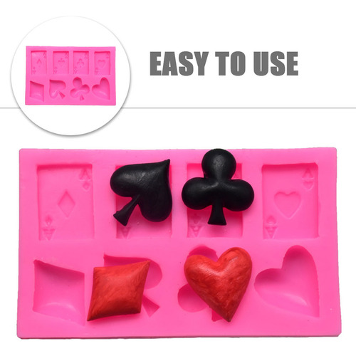 Molde De Silicona Para Hacer Fondant Con Temática De Póker