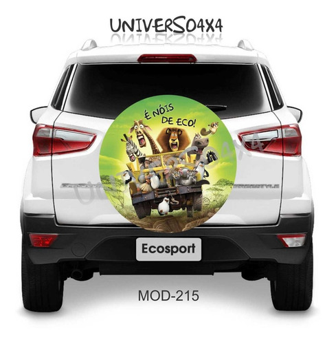 Imagem 4 de 7 de Capa Estepe Ecosport Novaeco Madagascar Bichos É Nóis M-215