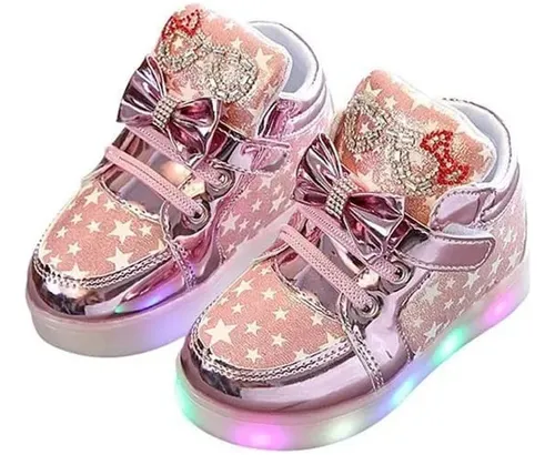 Tenis luces led niña hot sale