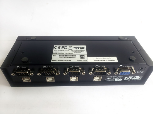Switch Kvm Tripp Lite, B006-vu4, Sin Usar, Control De 4 Pcs (Usado)