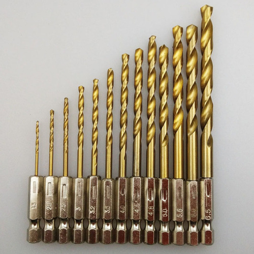 J 13pcs Taladro Broca Vástago Hexagonal De Material Acero De
