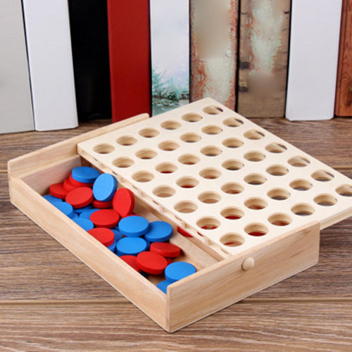 Una Fila Educational Toy Connect Strategy Game Para Niños