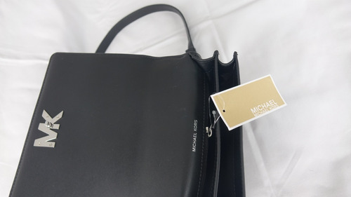 Cartera Michael Kors Cuero Modelo Mott Large Negra Nueva
