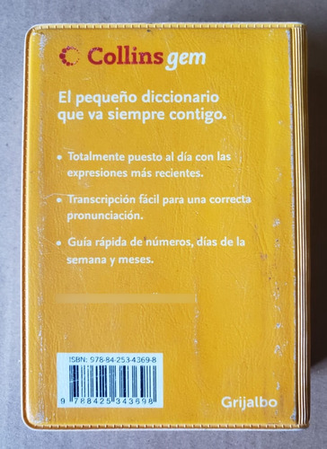 Diccionario Chino Collins Gem Español - Chino (Usado)