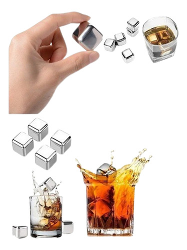 Cubos De Hielo Reutilizable Para Bebidas Cubos De Acero
