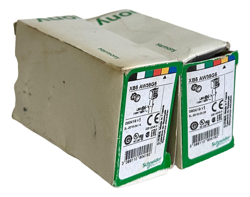 2 New Schneider Electric Xb5 Aw35g5 / Xb5aw35g5 Oran Ccs
