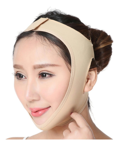 Vendaje Facial Transpirable En V Negro En L Para Dormir, Her