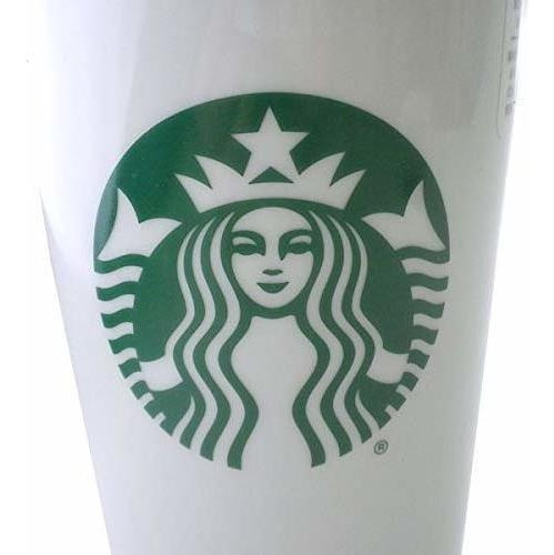 Starbucks - Vaso Clásico Para Viajeros De Café Blanco Y Ve