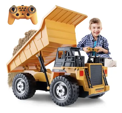 Caminhão basculante RC Control de 11 canais, veículo de brinquedo, controle remoto, carro de brinquedo para transportar coisas, 16 canais, presente favorito das crianças