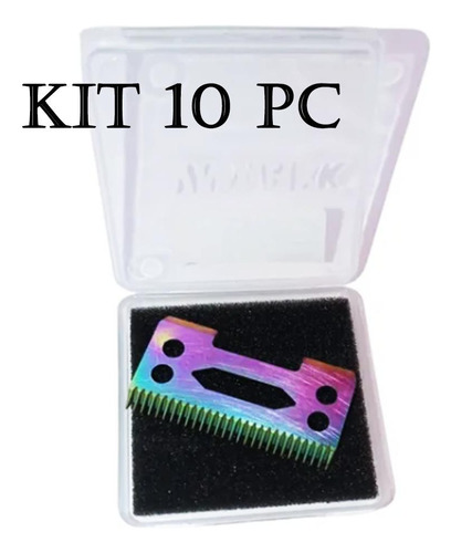 Kit 10 Lamina Wmark C4 Para Maquinas De Cortar Cabelo