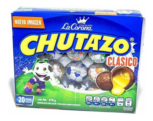 Chocolate Chutazo Relleno Rompope Ricolino 20 Pzas 370 G