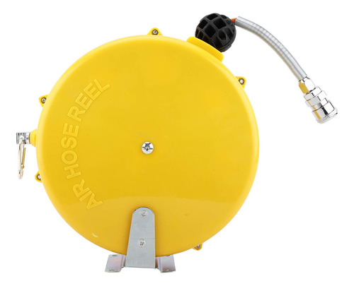 Mini Air Hose Reel With 1/4in. X 26ft Retractable Rubbe...