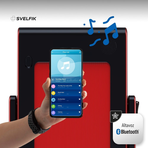 Imagen 4 de 7 de Caminadora Eléctrica Con Bocina Bluetooth 2.5 Hp Svelfik Ms