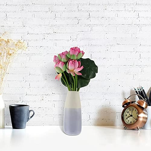 Mhfoou 2 Peças De Buquês De Lótus Artificiais, Flores Falsa