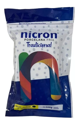Porcelana Fría Tradicional Marca Nicron 500 Grs / Lauacu