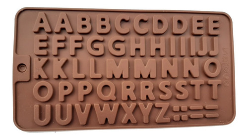 Molde Silicona Abecedario Letras Fondant Chocolate Gomas