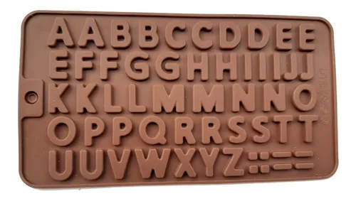 Molde Silicona Abecedario Letras Fondant Chocolate Gomas