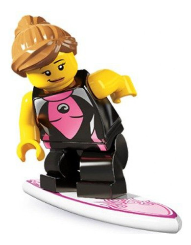Menina Surfista Colecionável Lego Series 4
