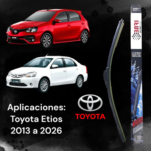 Escobilla Toyota Etios 2013 2014 2015 2016 2017 2018 2019