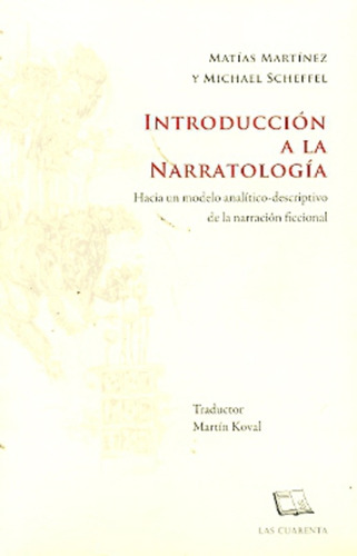 Introducción A La Narratología - Martínez, Scheffel, Koval