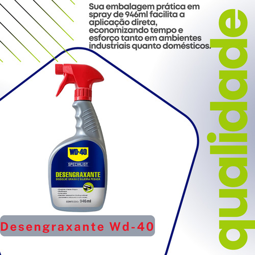 Desengraxante Spray Para Limpeza Pesada 946ml Wd-40 4unidade