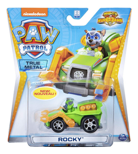 Rocky Mighty Pups Super Paws Paw Patrol True Metal Spin