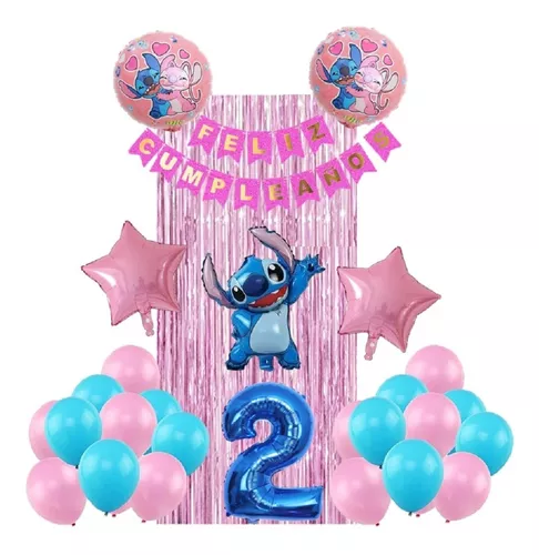 Globos de fiesta de Lilo y Stitch, globos de película de aluminio para  fiesta de Stitch, decoraciones para fiesta de cumpleaños (10 Uds., rosa)  YONGSHENG 8390614690622