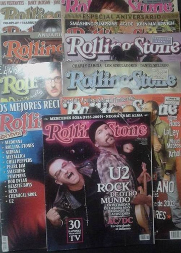 Imagen 1 de 1 de Lote De 12 Revistas Rolling Stones