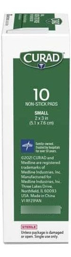 Curad Non-stick Pads, 2 Inches X 3 Inches With Adhesive Tabs