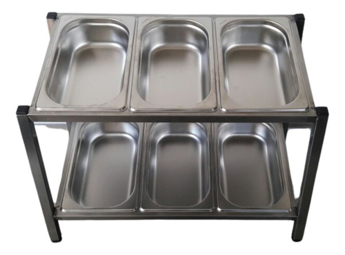 Condimentadora Pizzarola Aço Inox Gn 1/4 Compacta Higiênica