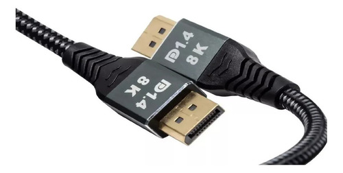Cabo Displayport Macho 1.4 8k 4k Hdr Resistente 5 Metros