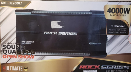 Imagen 2 de 6 de Amplificador Clase D De 1 Canal Rks-ul2000.1 4000w