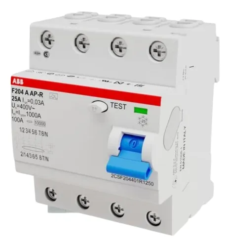 Interruptor Diferencial Abb 4p 25a 30ma Ap-r - F204