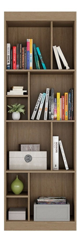 Librería Ho-2926 con 4 puertas, color Hecol, color marrón