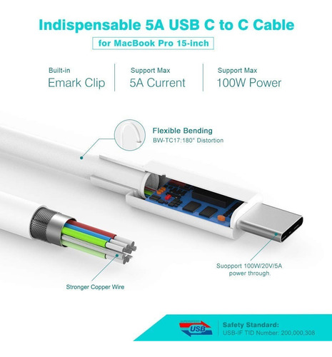 Cargador Szpower Usb C 87watts Para Macbook Air 15 M4 A3241