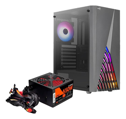 Gabinete De Pc Gamer Aerocool Delta Con Fuente Lnz650