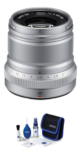 Fujifilm Xf 50mm F/2 R Wr Lente With Lente Care Kit (silver)